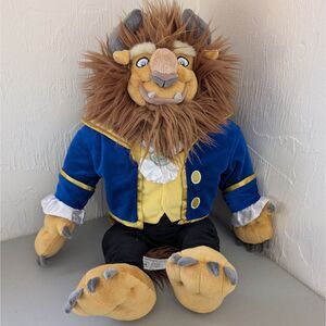 Disney Parks - Beast 21” Large Stuffed Plush Toy Beauty & The Beast - Very Good